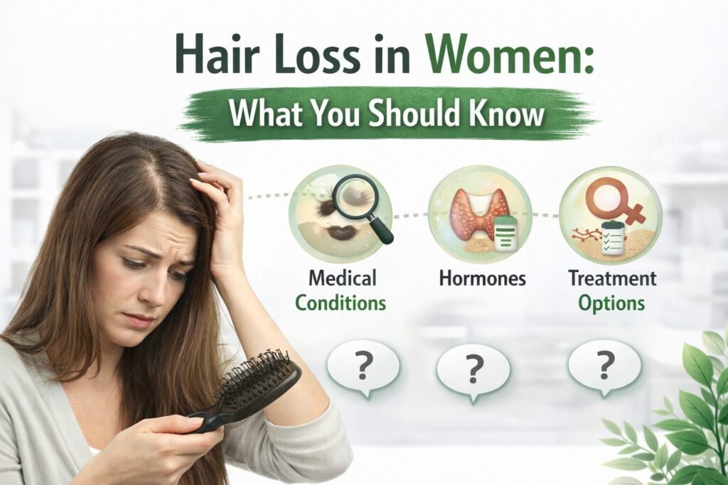 women hair fall reasons