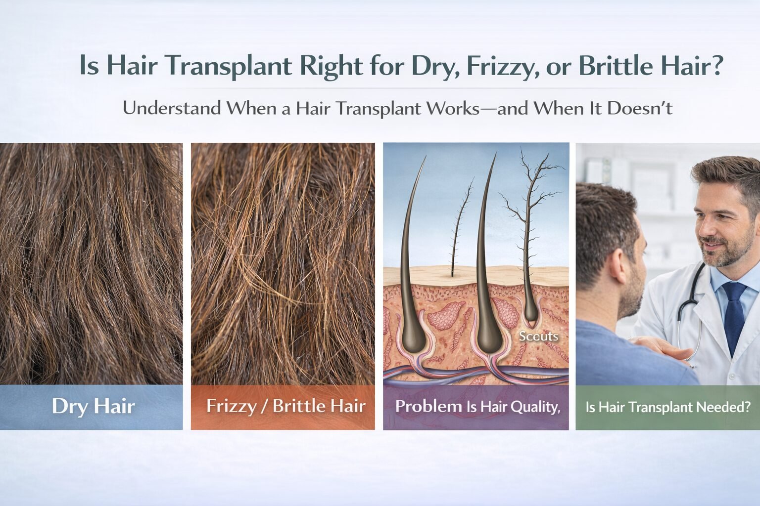 Is Hair Transplant for Dry, Frizzy, or Brittle Hair?