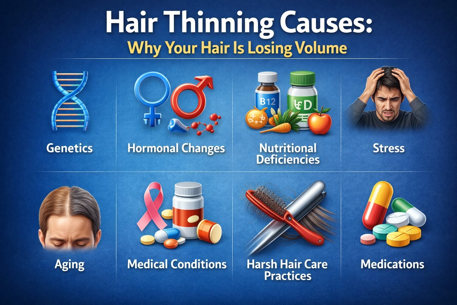 Top Hair Thinning Causes