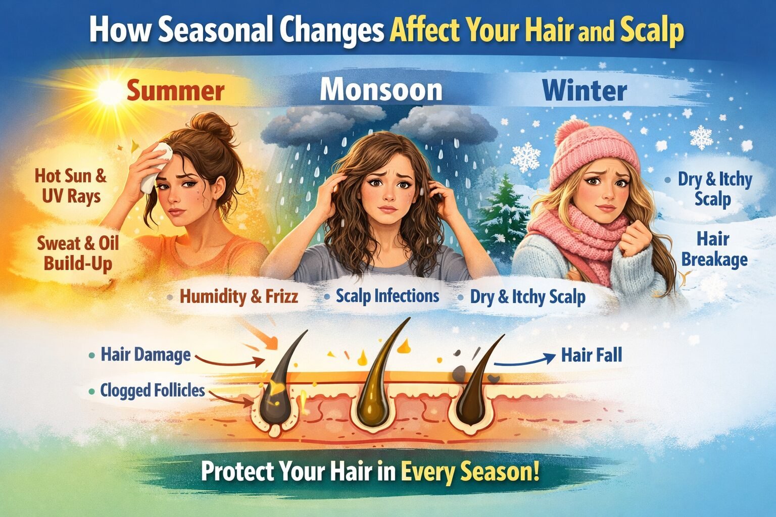 Seasonal Hair Fall Explained