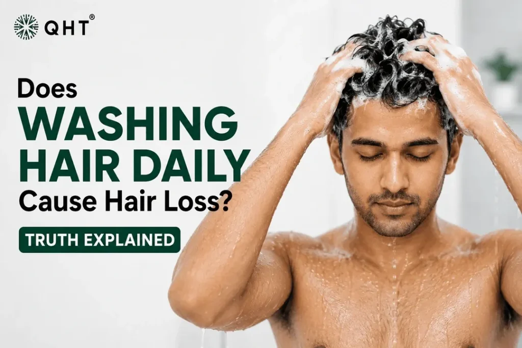 does washing hair daily cause hair loss