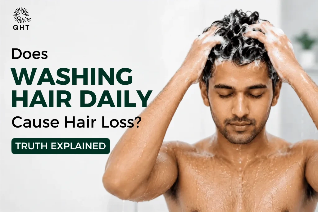 does washing hair daily cause hair loss