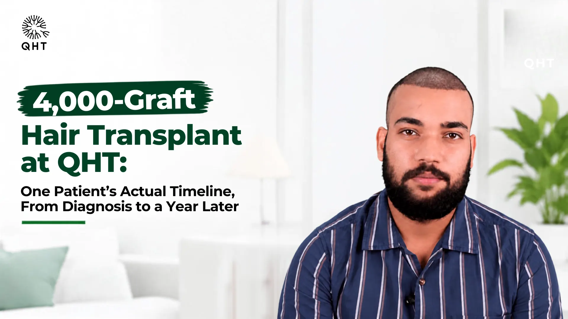 4000 grafts hair transplant at qht