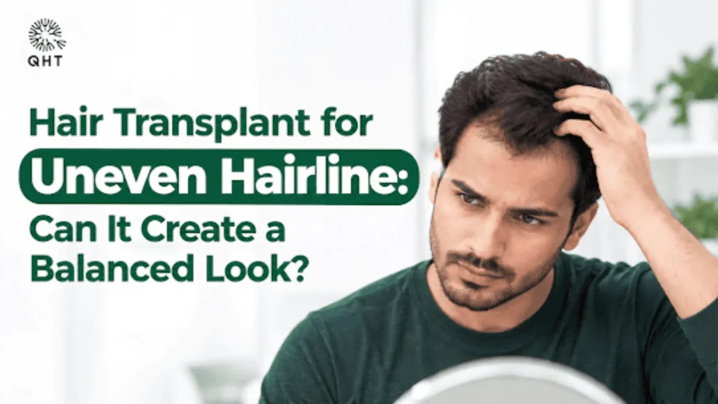 Hair transplant for uneven hairline