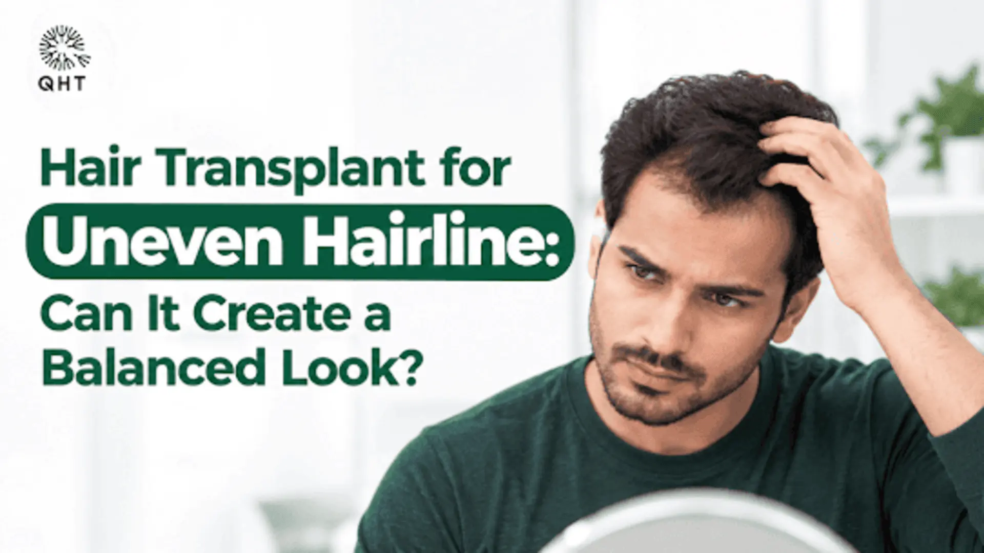Hair transplant for uneven hairline