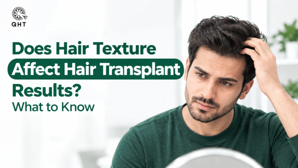 Hair texture and hair transplant