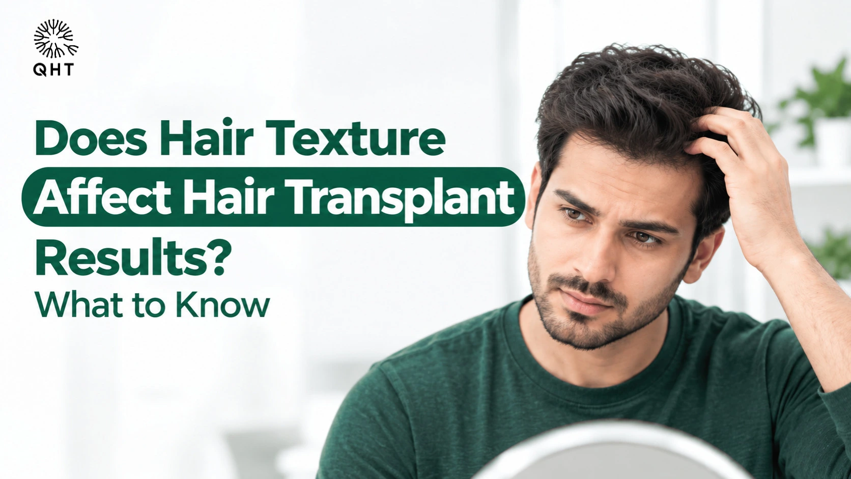 Hair texture and hair transplant